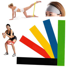 Load image into Gallery viewer, 5 Level Resistance Rubber Bands Yoga Training Elastic Bands
